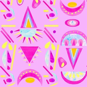 Hokey Pokey - pink | abstract shapes