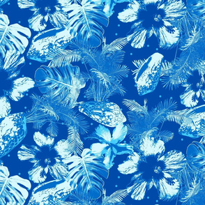 Blue Lagoon - day | tropical monochrome realistic