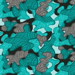 Yarn Camo Teal