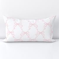 Small Hannah Ribbon Trellis Pink on White