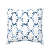 Small Hannah Ribbon Trellis Dark Blue 