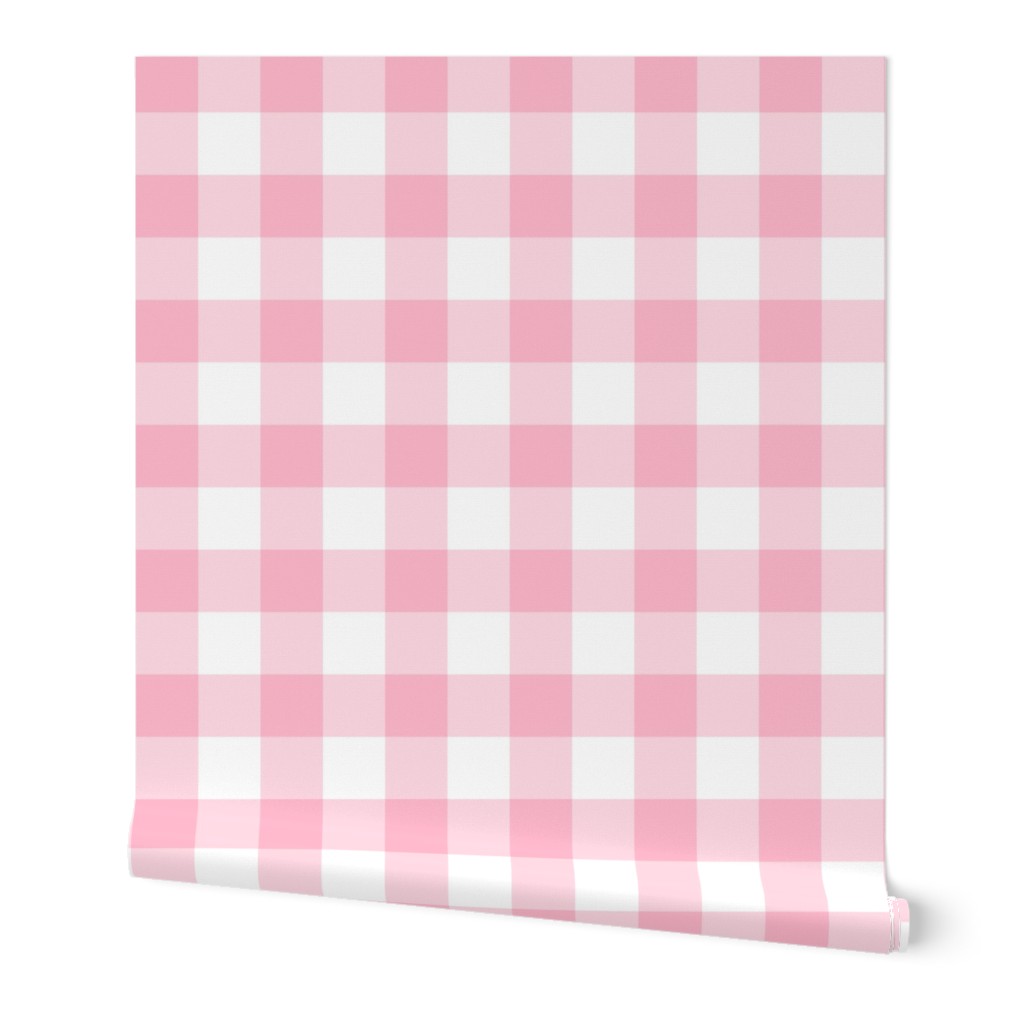 Pink Gingham - large scale