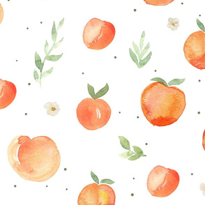 Peaches & Greens//White - Large Scale