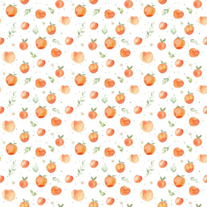 Peaches & Greens//White - Small Scale