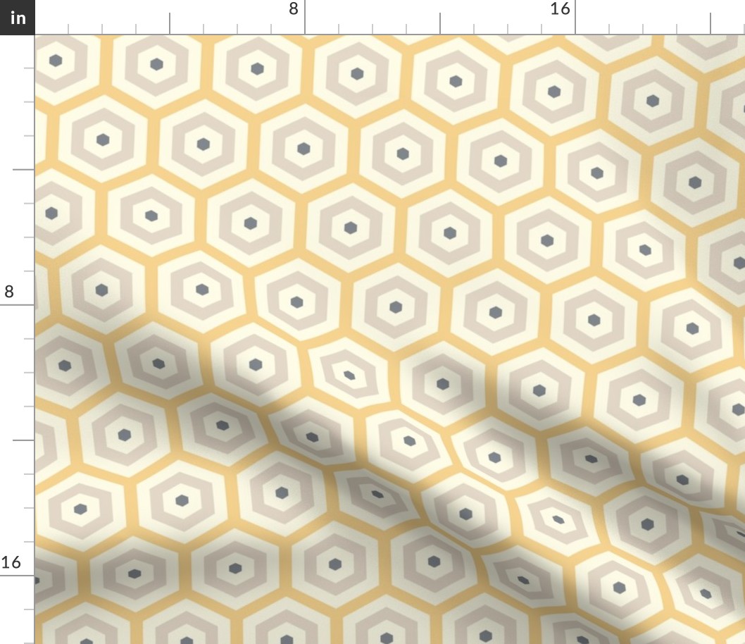 Geometric Pattern: Hexagon Hive: Manuka