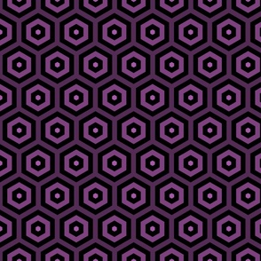 Geometric Pattern: Hexagon Hive: Positive Dark Purple