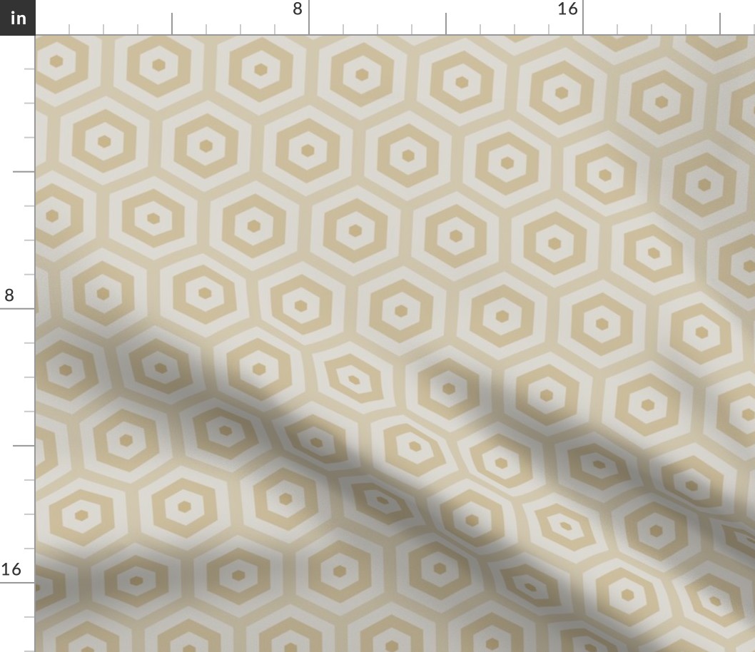 Geometric Pattern: Hexagon Hive: Sandstone