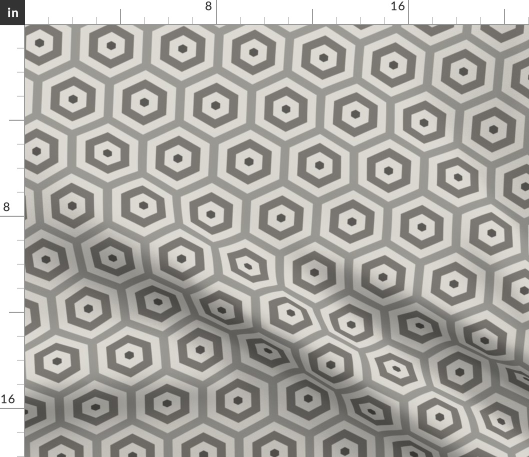 Geometric Pattern: Hexagon Hive: Slate