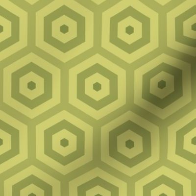 Geometric Pattern: Hexagon Hive: Olive