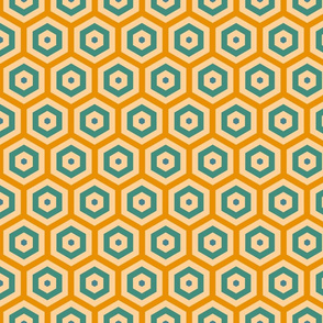Geometric Pattern: Hexagon Hive: Lily