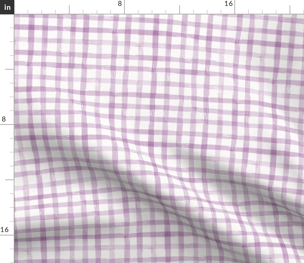 watercolor gingham lilac