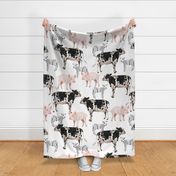 Farm Pals - Cow Pig Lamb - White (Large)