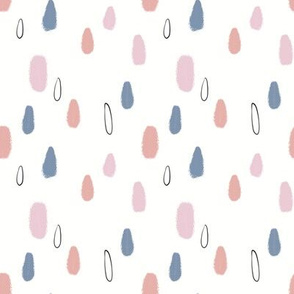 Raindrops pink blue