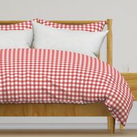 Gingham, traditional red