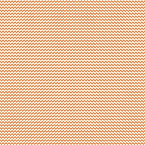Small Scale Orange and White Chevron Stripes