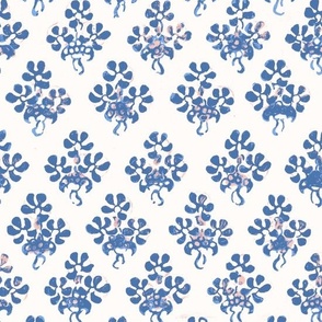 Peppermint Flower in Blue