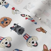 4th of July Puppies - 3/4 inch