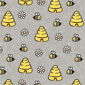 Honey Bees - greige - LAD21