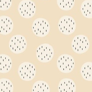 Modern Circles Polka Dot - Neutral