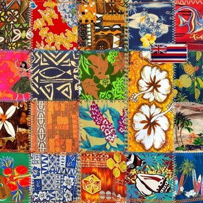 Funky Old Aloha Shirt Quilt