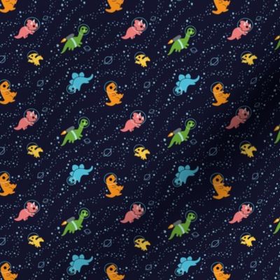 Dinosaurs In Space (3 inch Repeat)