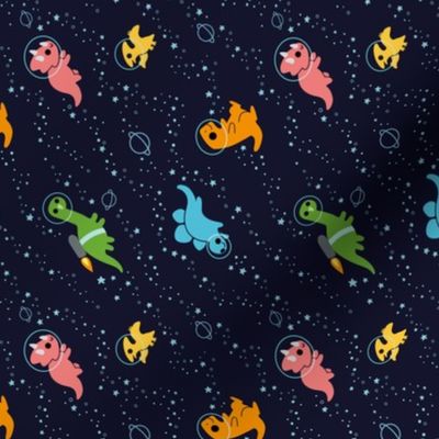 Dinosaurs In Space (90 deg Rotation)