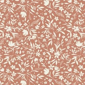 Mini Me Floral - Wild flowers - Dusty pinky beige 