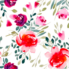 Red roses,flowers pattern 