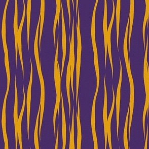 Gold tiger stripes on purple small scale