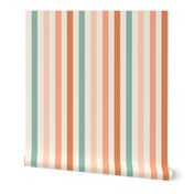 70s stripes, retro coordinate fabric - boho neutral stripes