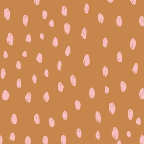 strawberry dots fabric - boho neutral fabric 