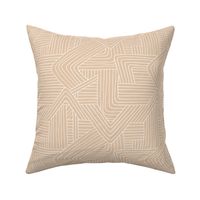 Little Maze stripes minimal Scandinavian grid style trend abstract geometric print camel beige sand white
