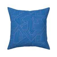 Little Maze stripes minimal Scandinavian grid style trend abstract geometric print classic blue pink