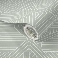 Little Maze stripes minimal Scandinavian grid style trend abstract geometric print mist green white
