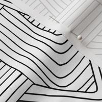 Little Maze stripes minimal Scandinavian grid style trend abstract geometric print monochrome black and white