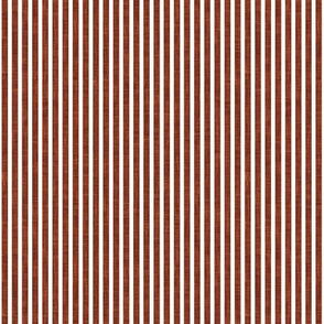 small stripes - linen textured stripes - rust - LAD21