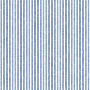 small stripes - linen textured stripes - coastal blue - LAD21