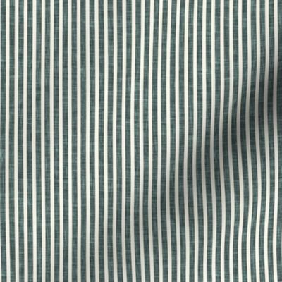 small stripes - linen textured stripes - restoration green - LAD21
