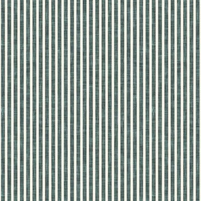 small stripes - linen textured stripes - restoration green - LAD21