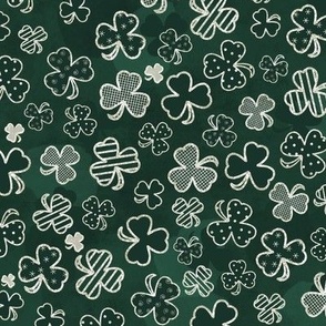 Frosted Emerald Shamrocks Small