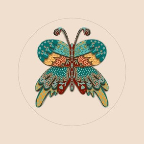 Cut out butterfly embroidery template 1