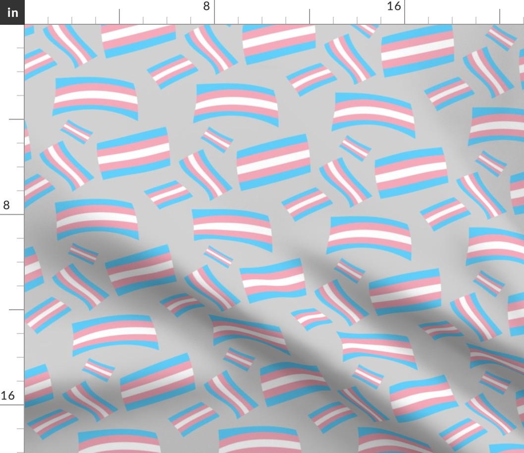 Trans Pride Flag Repeat Pattern