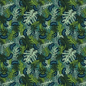 Mitochondria Jungle on Teal