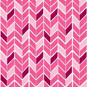 Chevron Pattern - Hot Pink Palette