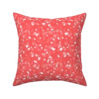 Sparkly Bokeh Pattern - Vibrant Coral Color