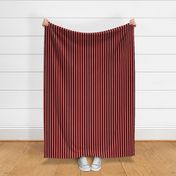 Vibrant Coral Awning Stripe Pattern Vertical in Black