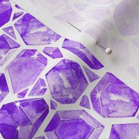 Neon Geometric Amethysts on white 