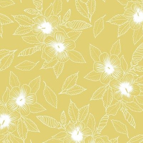 Hibiscus Ouline Yellow by DEINKI Small Scale