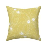 Hibiscus Ouline Yellow by DEINKI Medium Scale