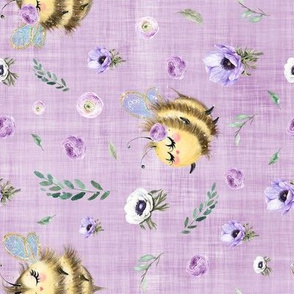 bee lilac linen rotate
